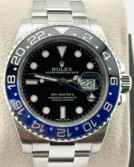 2017 Rolex GMT-Master II "Batman" 40MM Black Dial Oyster Bracelet (116710BLNR)