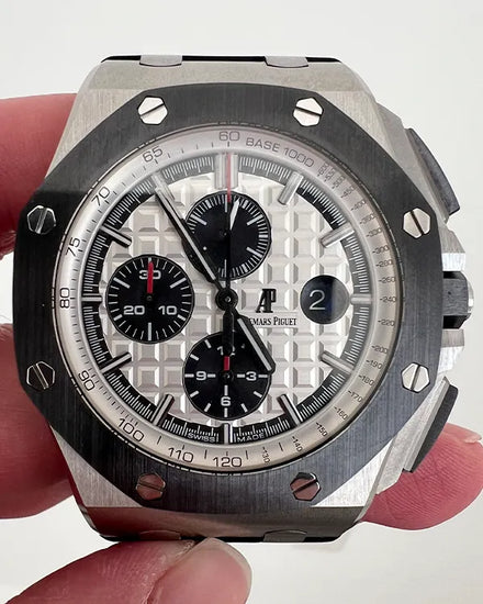 2015 Audemars Piguet Royal Oak Offshore Chronograph 44MM White Dial Rubber Strap (26400SO.OO.A002CA.01)