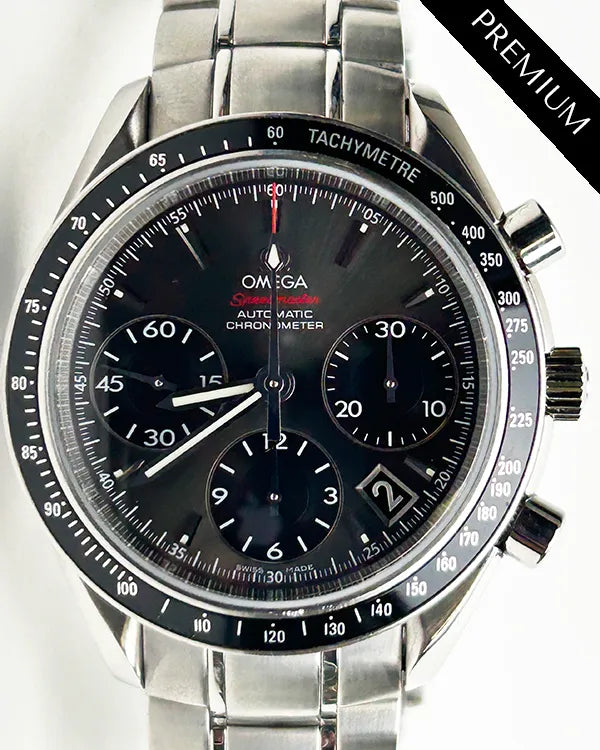 Omega Speedmaster Date 40MM Grey Dial Steel Bracelet (323.30.40.40.06.001)