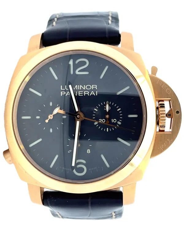 2009 Panerai Luminor Monopulsante 8 Days L.E. 44MM Brown Dial Leather Strap (PAM00344)