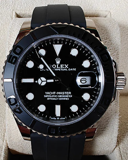 2019 Rolex Yacht-Master 42MM Black Dial Rubber Strap (226659)