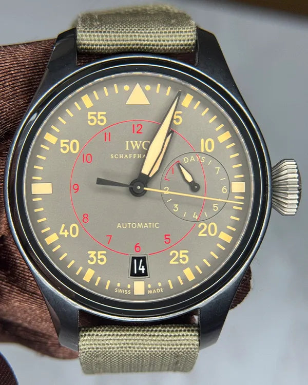 IWC Schaffhausen Pilot Top Gun Miramar 48MM Grey Dial Textile Strap (IW501902)