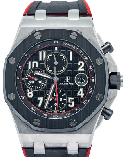 Audemars Piguet Royal Oak Offshore Chronograph "Vampire" 42MM Black Dial Rubber Strap (26470SO)