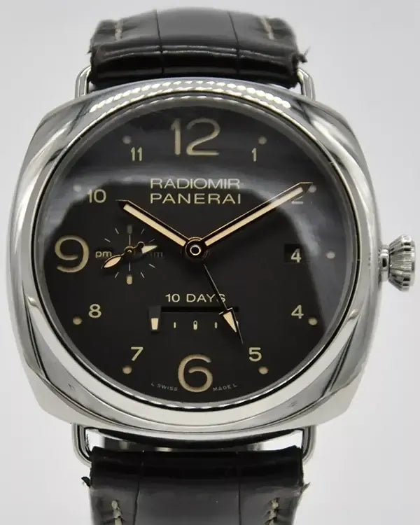 Panerai Radiomir 10 Days GMT L.E. 47MM Brown Dial Leather Strap (PAM00391)