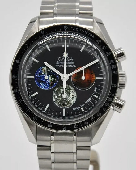 Omega Speedmaster Professional Moonwatch "From Moon to Mars" 42MM Black Dial Steel Bracelet (3577.50.00)