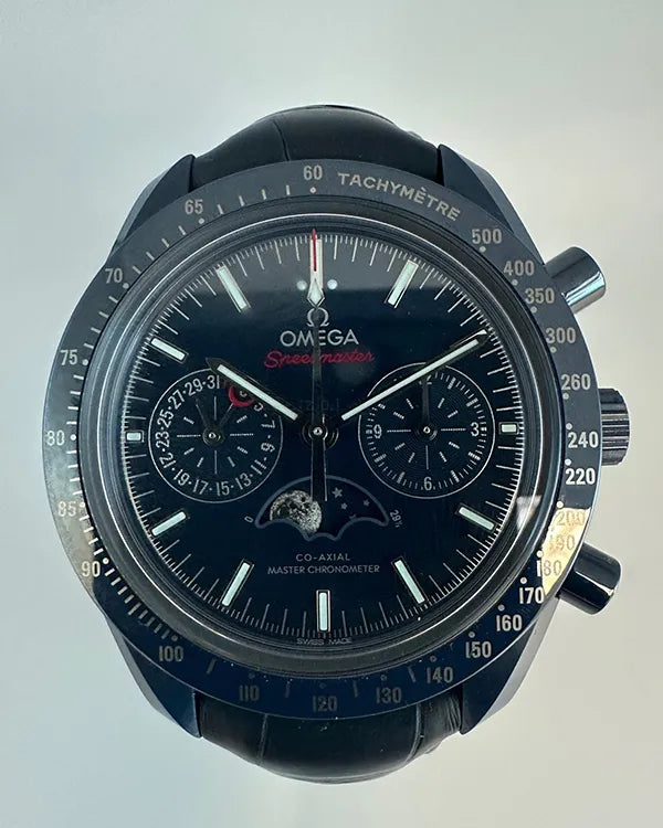 2024 Omega Speedmaster Moonphase "Blue Side of the Moon" 44.25MM Blue Dial Leather Strap (304.93.44.52.03.001)