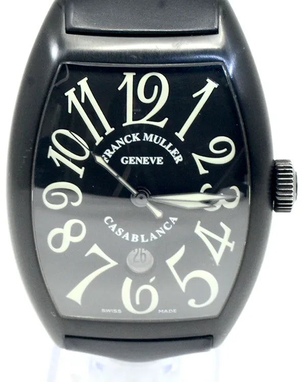 Franck Muller Casablanca Sunset 39MM Black Dial Leather Strap (8880 C DT NR)