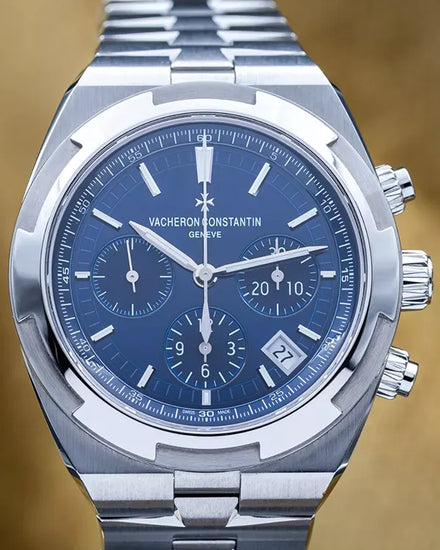 2021 Vacheron Constantin Overseas Chronograph 42.5MM Blue Dial Steel Bracelet (5500V/110A-B148)