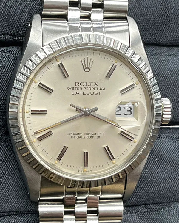 1980 (6.4 Mill. Serial) Rolex Datejust 36MM Silver Dial Jubilee Bracelet (16030)