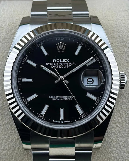 2024 Rolex Datejust 41MM Black Dial Oyster Bracelet (126334)