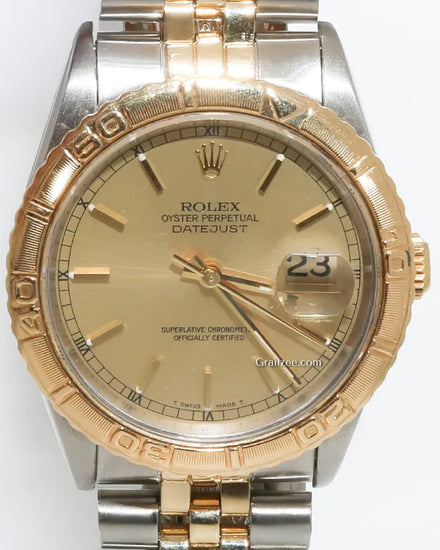 Rolex Datejust Turn-O-Graph 36MM Champagne Dial Two-Tone Jubilee Bracelet (16263)