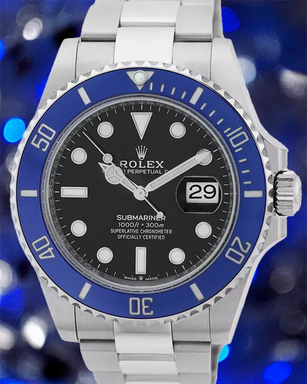 2021 Rolex Submariner Date "Cookie Monster" 41MM Black Dial White Gold Oyster Bracelet (126619LB)