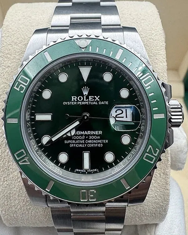 2017 Rolex Submariner Date "Hulk" 40MM Green Dial Oyster Bracelet (116610LV)