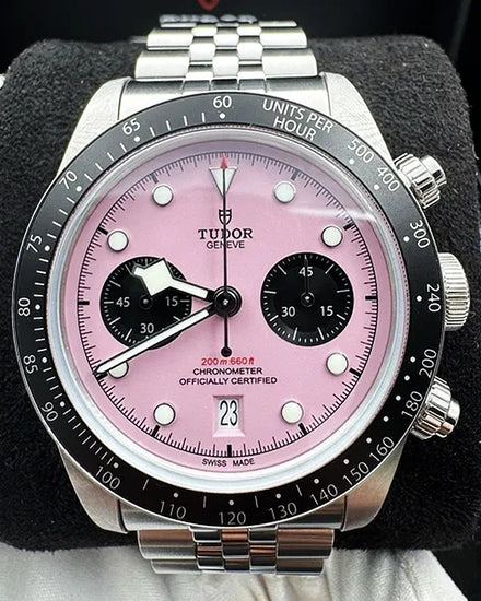 2024 Tudor Black Bay Chrono 41MM Pink Dial Steel Bracelet (79360N)