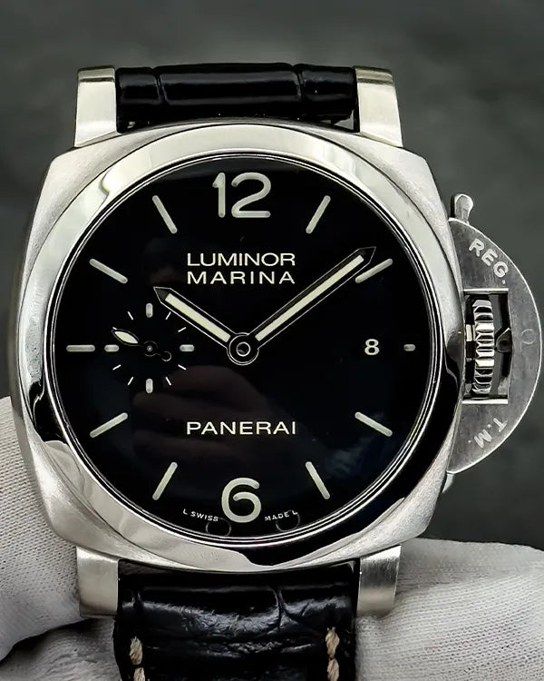2015 Panerai Luminor Marina 1950 3 Days 42MM Black Dial Rubber Strapr (PAM00392)