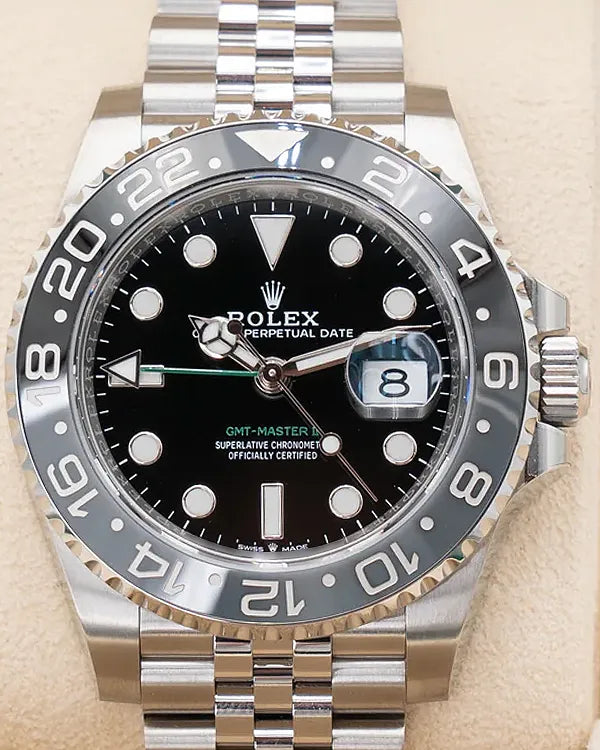 2025 Rolex GMT-Master II "Bruce Wayne" 40MM Black Dial Jubilee Bracelet (126710GRNR)