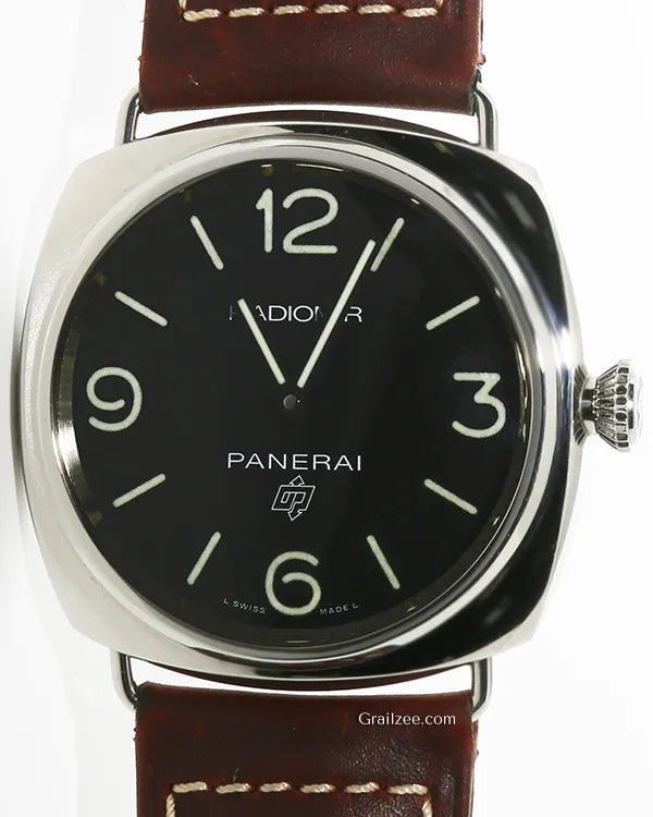 Panerai Radiomir Base Logo 45MM Black Dial Leather Strap (PAM00753)