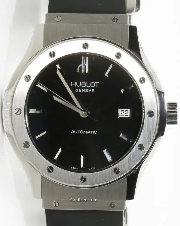 Hublot Classic Fusion 41MM Black Dial Rubber Strap (B1915.1)