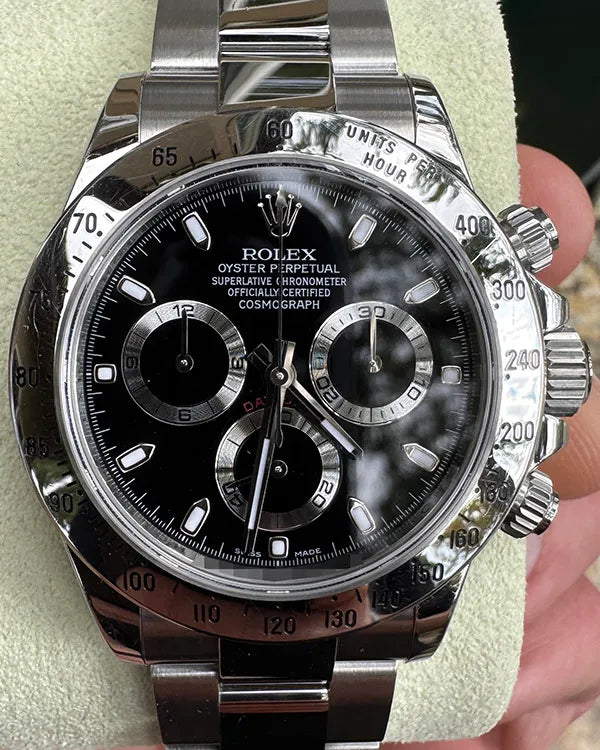 2012 Rolex Cosmograph Daytona 40MM Black Dial Oyster Bracelet (116520)