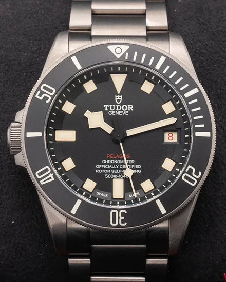 2018 Tudor Pelagos 42MM Black Dial Titanium Bracelet (25610TNL)
