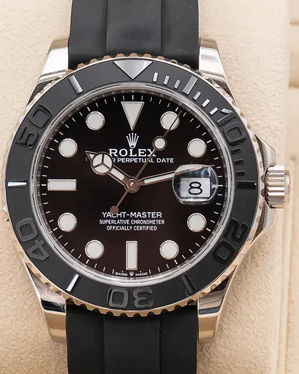 2021 Rolex Yacht-Master 42MM Black Dial Oysterflex Strap (226659)