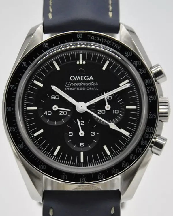 Omega Speedmaster Professional Moonwatch 42MM Black Dial Leather Strap (310.32.42.50.01.002)