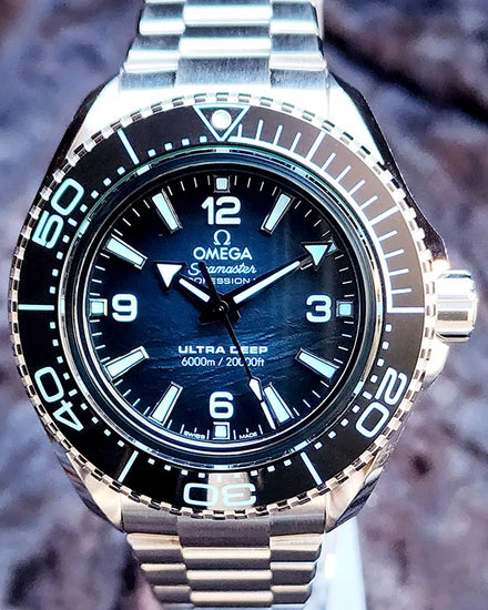 2025 Omega Seamaster Planet Ocean 6000M "Ultra Deep" 45.5MM Blue Dial Steel Bracelet (215.30.46.21.03.002)
