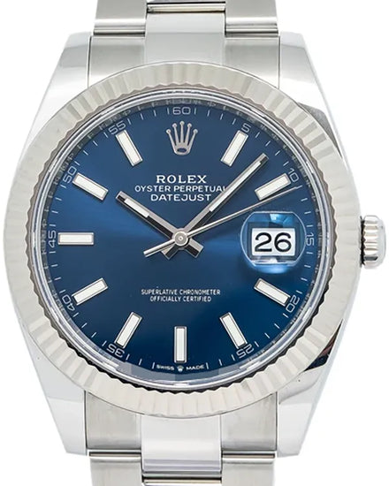 2024 Rolex Datejust 41MM Blue Dial Oyster Bracelet (126334)
