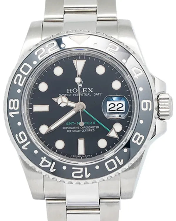 2007 (Z Serial) Rolex GMT-Master II 40MM Black Dial Oyster Bracelet (116710LN)