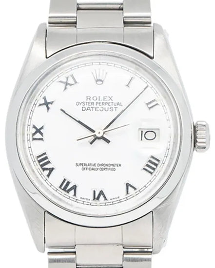 Rolex Datejust 36MM White Dial Oyster Bracelet (16000)