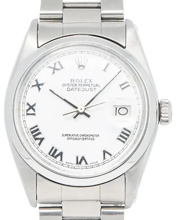 Rolex Datejust 36MM White Dial Oyster Bracelet (16000)