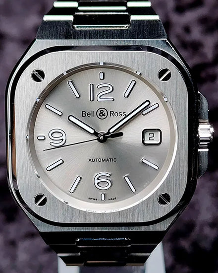 Bell & Ross BR 05 40MM Silver Dial Steel Bracelet (BR05A-GR-ST)
