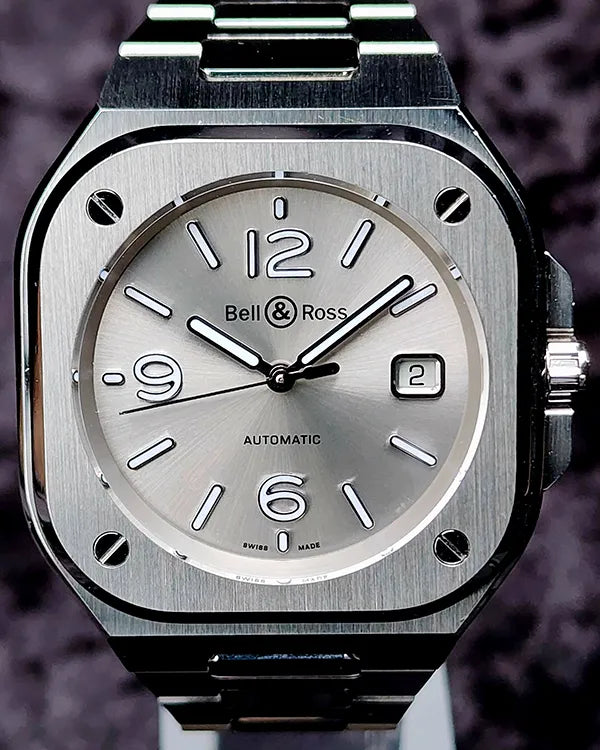 Bell & Ross BR 05 40MM Silver Dial Steel Bracelet (BR05A-GR-ST)