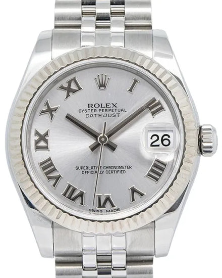 2017 Rolex Datejust 31MM Silver Dial Jubilee Bracelet (178274)