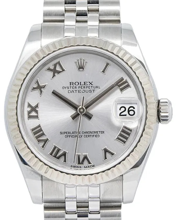 2017 Rolex Datejust 31MM Silver Dial Jubilee Bracelet (178274)