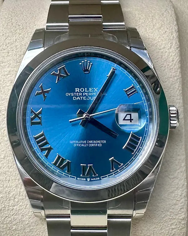 2025 Rolex Datejust 41MM Blue Dial Oyster Bracelet (126300)