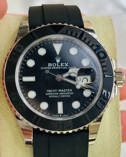2019 Rolex Yacht-Master 42MM Black Dial Rubber Strap (226659)