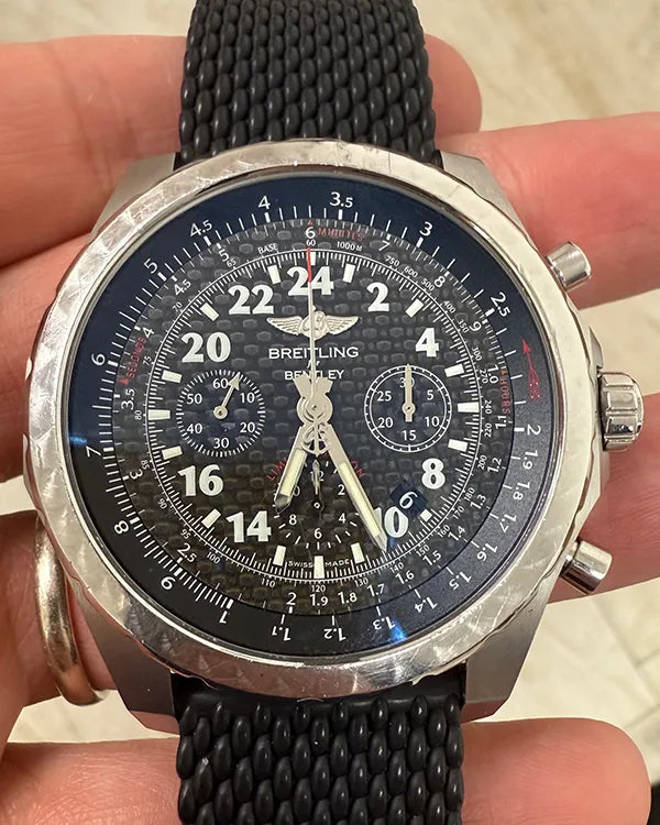 Breitling Bentley L.E. 49MM Carbon Fiber Dial Rubber Strap (AB0220)