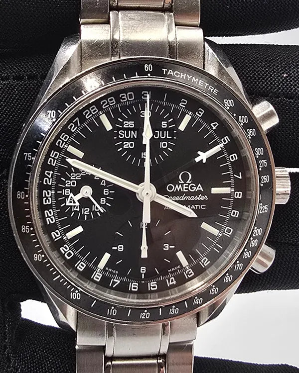 Omega Speedmaster Day Date 39MM Black Dial Steel Bracelet (3520.50.00)