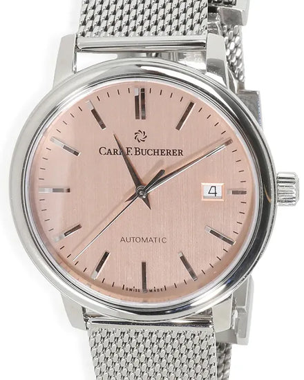 Carl F. Bucherer Adamavi Date 39MM Salmon Dial Steel Bracelet (00.13014.08.93.21)