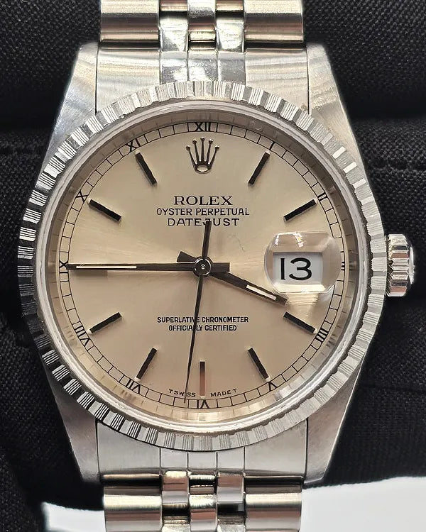 1996 (T Serial) Rolex Datejust 36MM Silver Dial Jubilee Bracelet (16220)