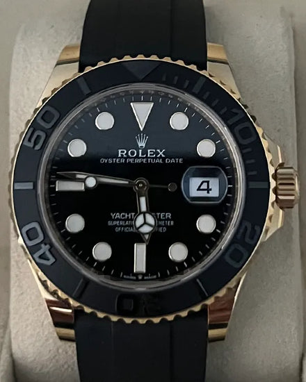 2022 Rolex Yacht-Master 42MM Black Dial Oysterflex Strap (226658)