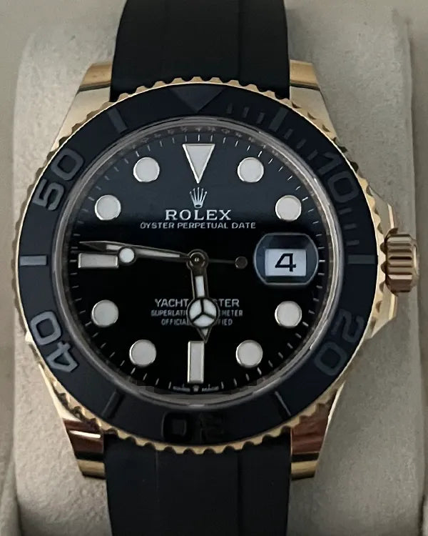 2022 Rolex Yacht-Master 42MM Black Dial Rubber Strap (226658)