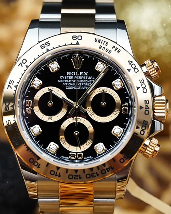 2021 Rolex Cosmograph Daytona 40MM Black Dial Two-Tone Oyster Bracelet (116503)