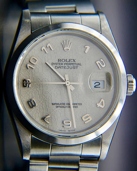 Rolex Datejust 36MM Silver "Jubilee" Dial Oyster Bracelet (16200)