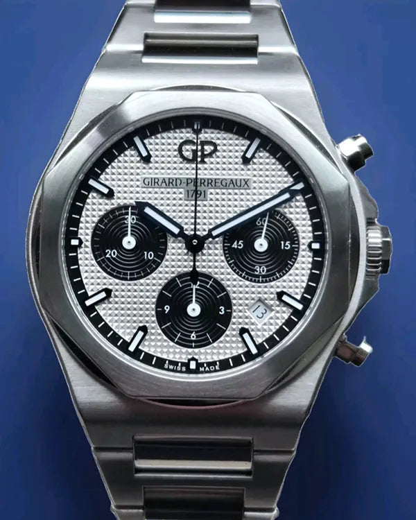 2021 Girard Perregaux Laureato 42MM Silver Dial Steel Bracelet (81020-11-131-11A)