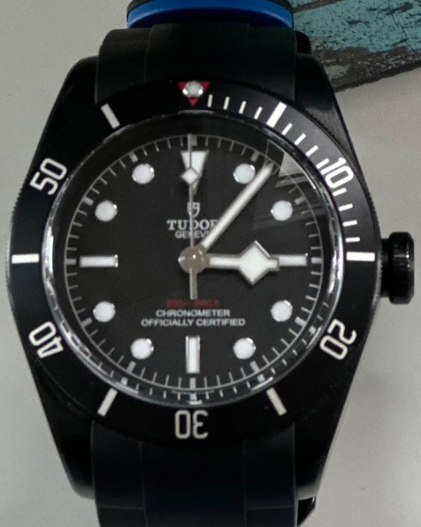 2018 Tudor Black Bay 41MM Black Dial Rubber Strap (79230DK)