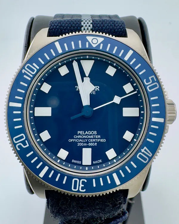 No Reserve - 2025 Tudor Pelagos FXD 42MM Blue Dial Textile Strap (25707B)