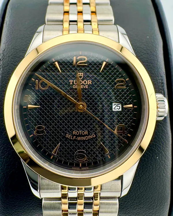 No Reserve - 2021 Tudor 1926 28MM Black Dial Two-Tone Bracelet (91351)