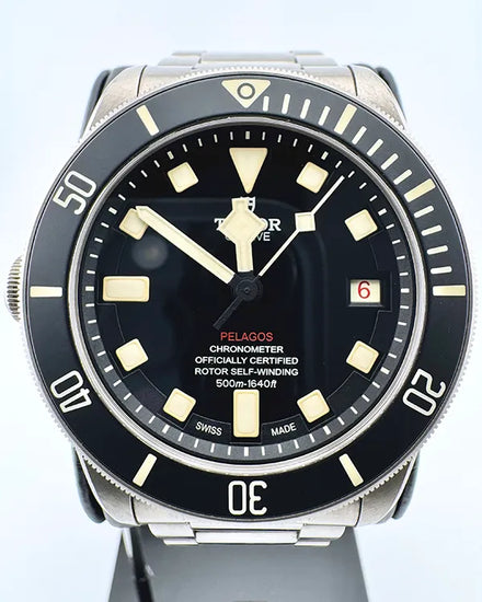 No Reserve - 2020 Tudor Pelagos 42MM Black Dial Titanium Bracelet (25610TNL)